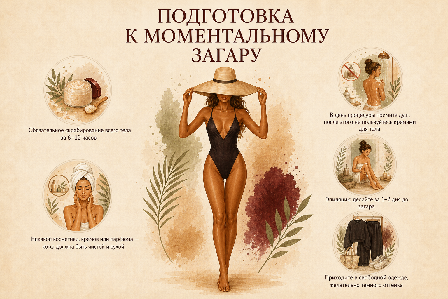 Подготовка к моментальному загару